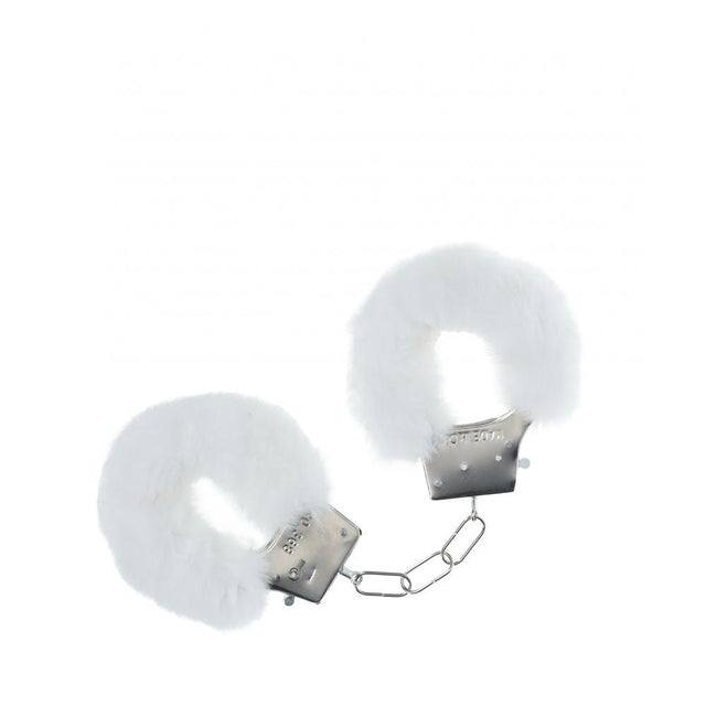 OUCH! Classic Fluffy Cuffs - White - BONDAGE - TOYS