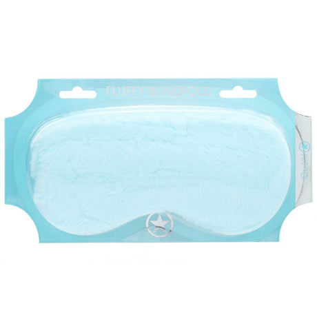 Ouch Fluffy Eye Mask Powder Blue Soft Sleep Mask for Comfort - BONDAGE - TOYS