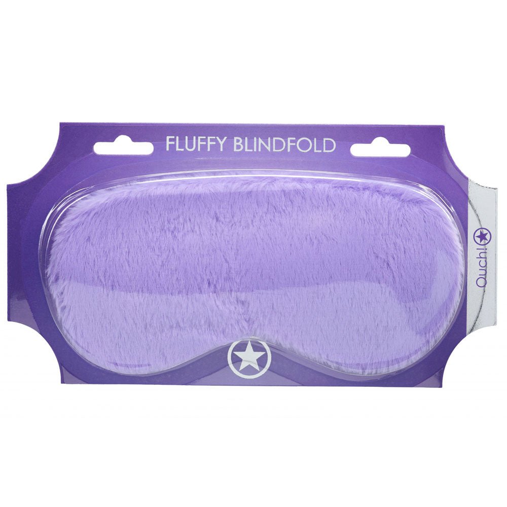 Ouch Fluffy Eye Mask Purple Soft Sleep Mask For Restful Sleep - BONDAGE - TOYS