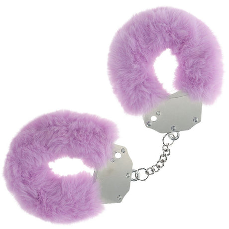 OUCH! Heavy - Duty Fluffy Cuffs - Lavender - BONDAGE - TOYS