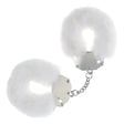 OUCH! Heavy - Duty Fluffy Cuffs - White - BONDAGE - TOYS