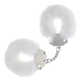 OUCH! Heavy - Duty Fluffy Cuffs - White - BONDAGE - TOYS