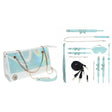 OUCH! Paris Collection - Baby Blue Bondage Set with Bag - 8 Piece Kit - BONDAGE - TOYS