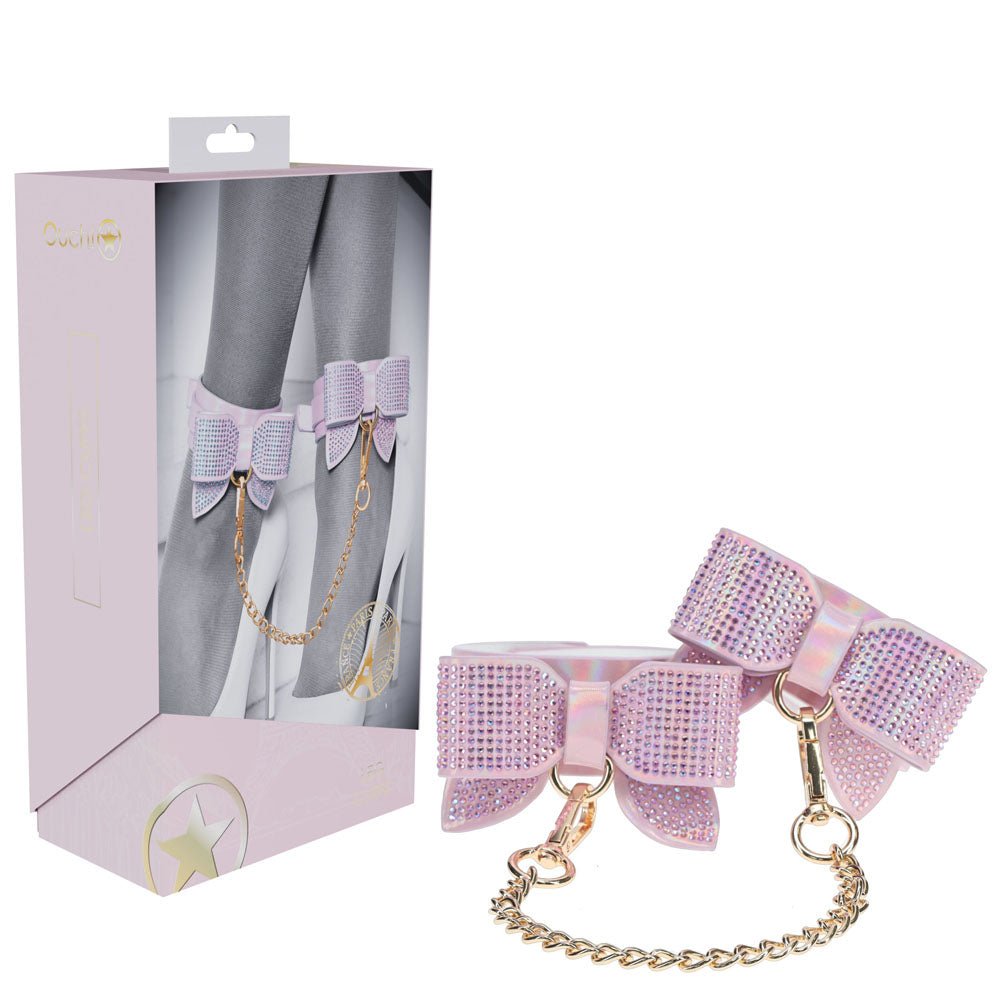 OUCH! Paris Collection - Leg Cuffs - Pink Restraints - BONDAGE - TOYS