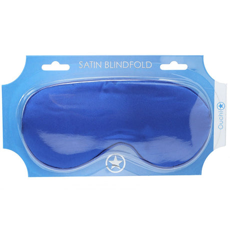 OUCH Royal Blue Satin Eye Mask For Sleeping Soft Comfortable Sleep Mask - BONDAGE - TOYS