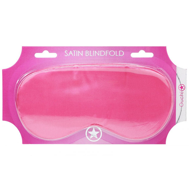 Ouch Satin Eye Mask Pink Soft Sleep Mask For Restful Sleep - BONDAGE - TOYS