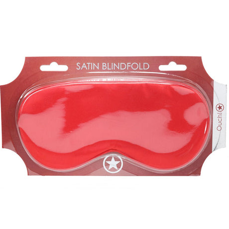 Ouch Satin Eye Mask Red Soft Comfort Sleep Mask For Men And Women - BONDAGE - TOYS