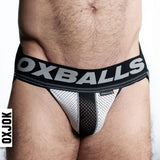 Oxballs Airmesh Swagger Jockstrap Ice White - Lingerie
