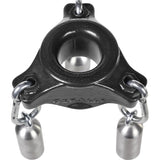 OxBalls Slung Silicone Ballstretcher with 3 Carabiners – Black - Adult Toys
