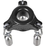 OxBalls Slung Silicone Ballstretcher with 3 Carabiners – Black - Adult Toys