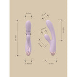 Pada Rabbit and G - Spot Pulsing Vibrator Purple - Adult Toys
