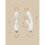 Pada Rabbit and G-Spot Pulsing Vibrator White - Naughty by Nature Adult Store