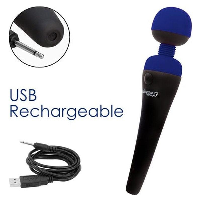 PalmPower Massage Wand Blue - Adult Toys