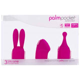 PalmPower Pocket Extended Silicone Massage Heads 3 Pc Set - Naughty by Nature Adult Store