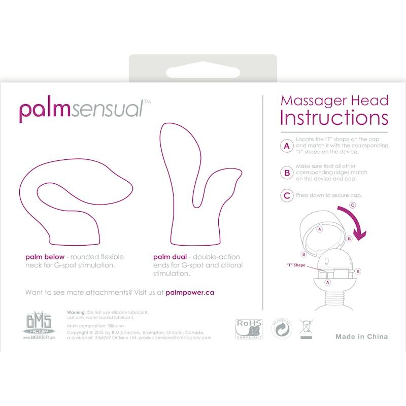 PalmSensual Massager Heads Pink (For use with PalmPower) - Adult Toys
