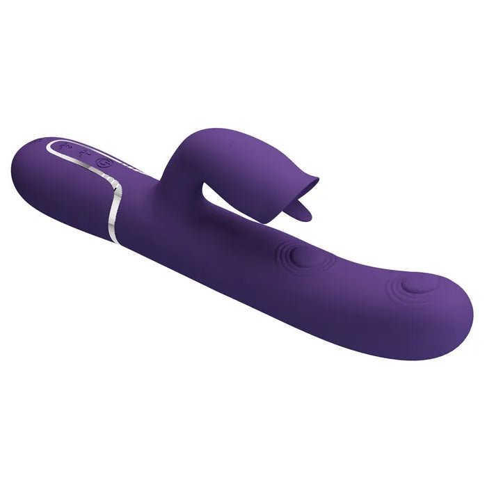 Party Up ALAN Dual Motor Vibrator - Purple - VIBRATORS