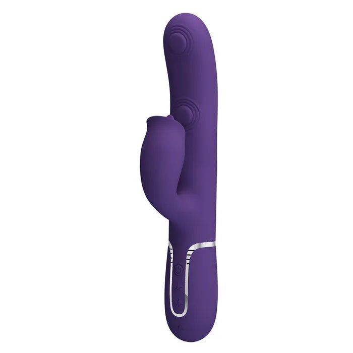 Party Up ALAN Dual Motor Vibrator - Purple - VIBRATORS