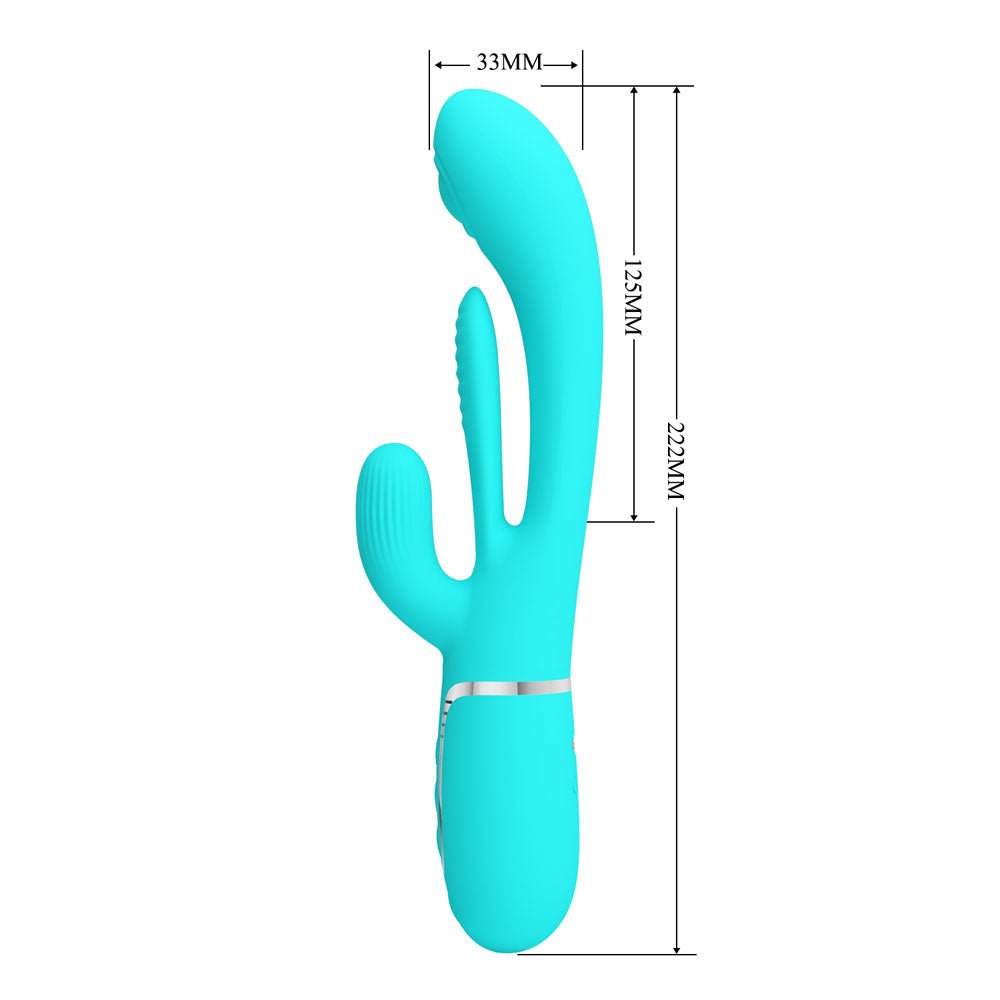 Party Up ANDY Multi Function Vibrator - Teal - VIBRATORS
