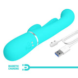 Party Up ANDY Multi Function Vibrator - Teal - VIBRATORS