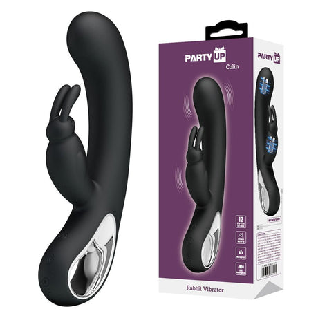 Party Up COLIN Rabbit Vibe - Black - VIBRATORS