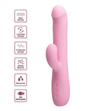 Party Up DEAN Wavy Rotation Vibe - Pink - VIBRATORS