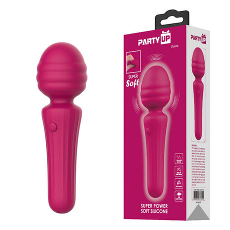 Party Up DUUNA Pink Massage Wand – Waterproof Silicone Vibrator - VIBRATORS