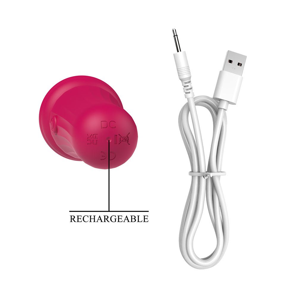 Party Up DUUNA Pink Massage Wand – Waterproof Silicone Vibrator - VIBRATORS