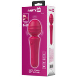 Party Up DUUNA Pink Massage Wand – Waterproof Silicone Vibrator - VIBRATORS