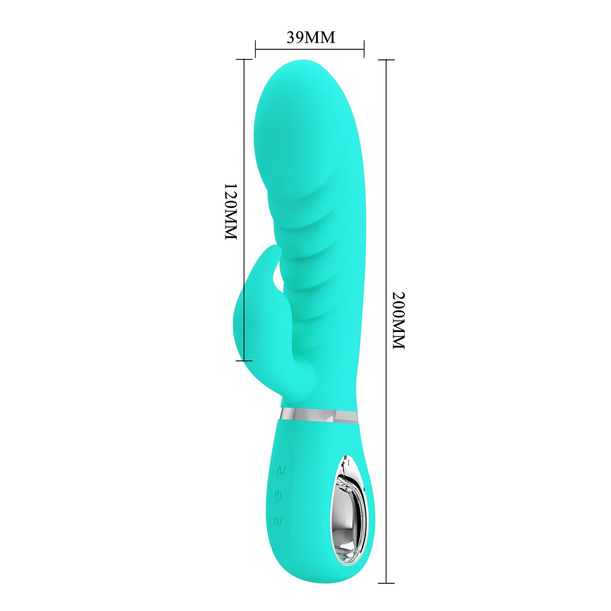 Party Up EDWARD Rabbit Vibe - Teal - VIBRATORS