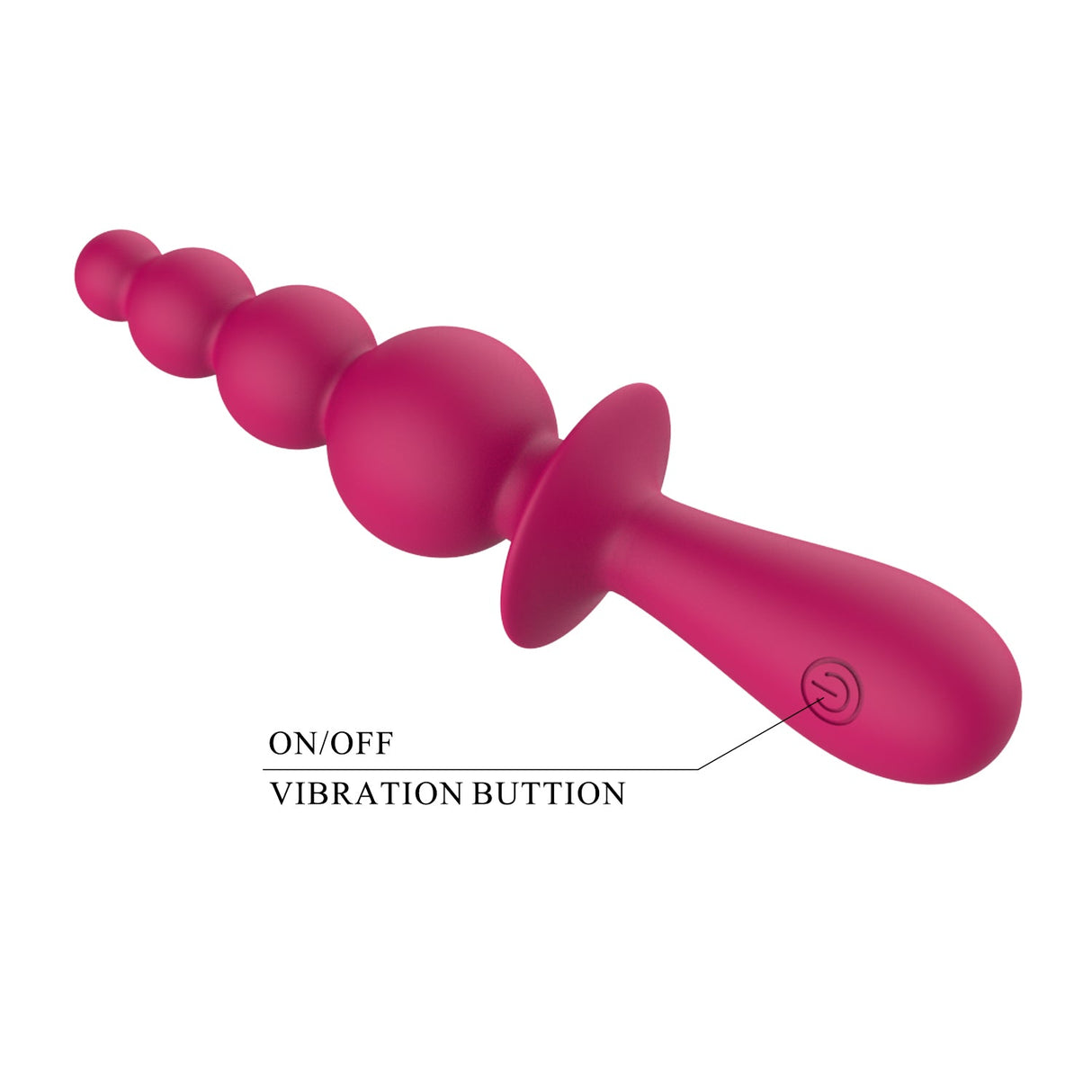 Party Up EVAJANE - Pink Beaded Vibrator - VIBRATORS