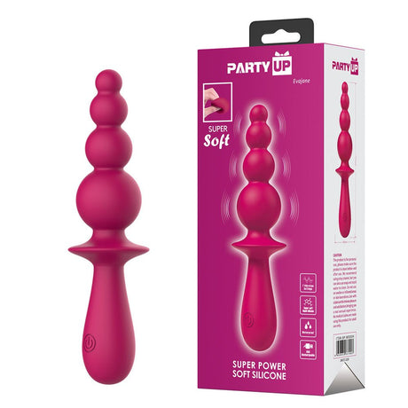 Party Up EVAJANE - Pink Beaded Vibrator - VIBRATORS