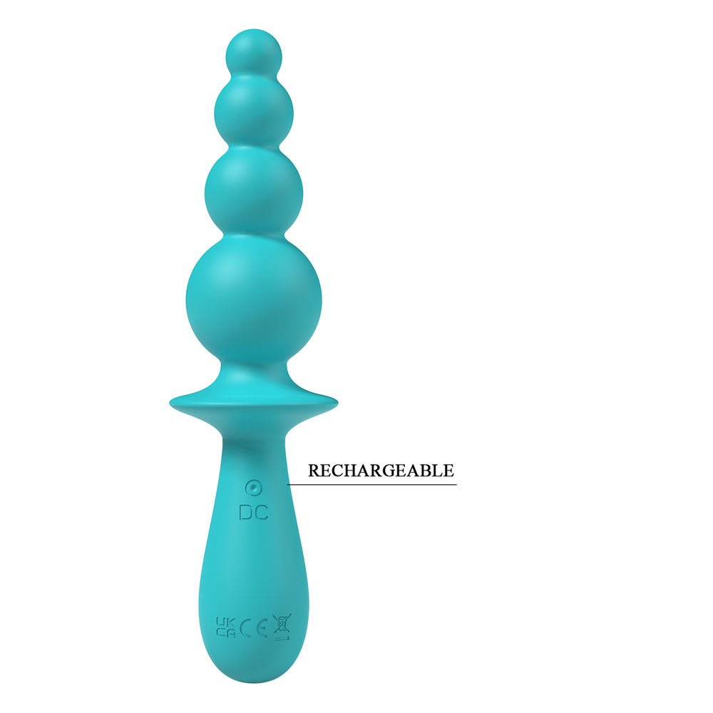 Party Up EVAJANE - Teal Beaded Vibrator - VIBRATORS