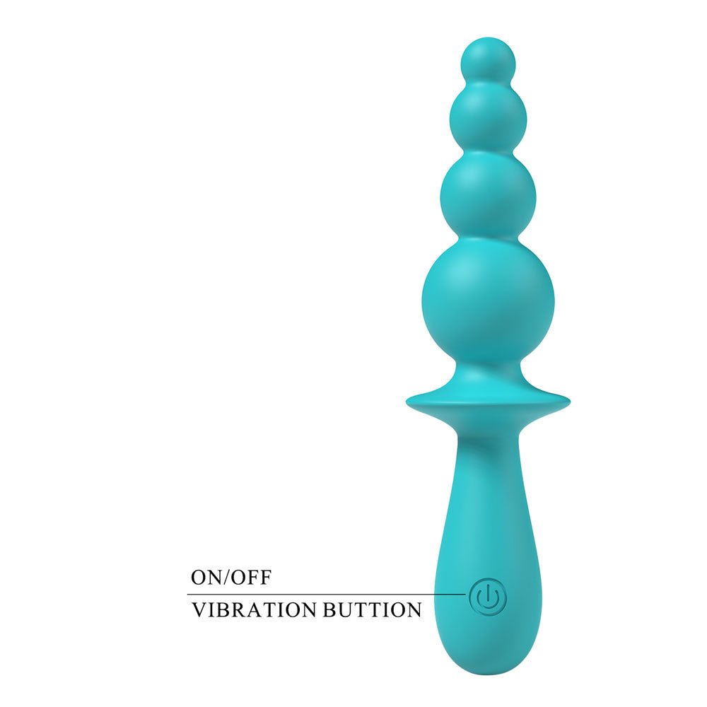 Party Up EVAJANE - Teal Beaded Vibrator - VIBRATORS