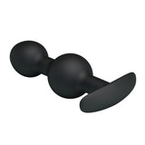 Party Up JAMES Anal Bead Plug - Black 10.4 cm - ANAL TOYS
