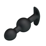 Party Up JAMES Anal Bead Plug - Black 10.4 cm - ANAL TOYS