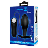 Party Up JASON Vibrating Anal Plug - Black - ANAL TOYS