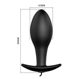 Party Up JASON Vibrating Anal Plug - Black - ANAL TOYS