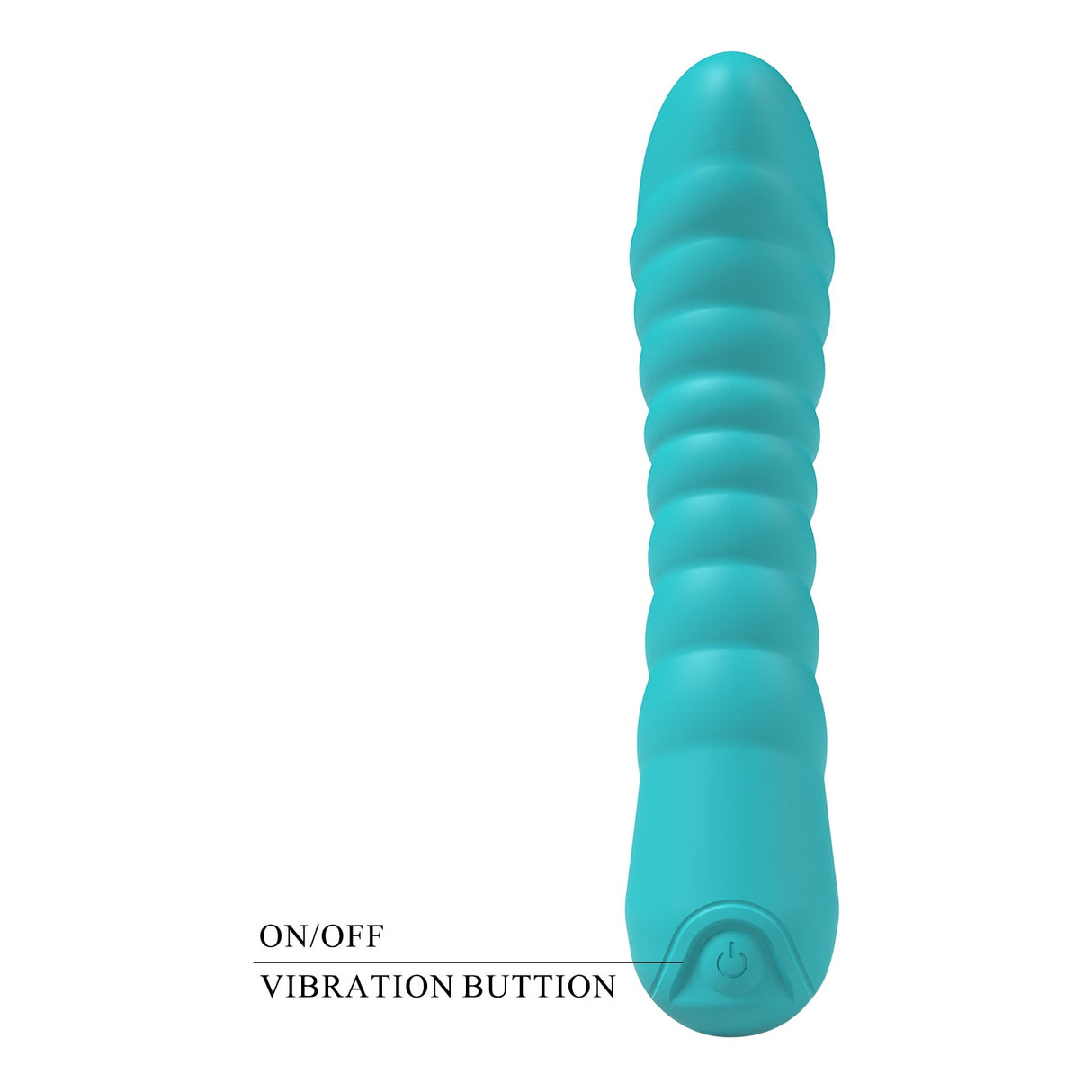 Party Up JAYLEI Rechargeable Silicone Vibrator – Teal, 7 Functions - VIBRATORS