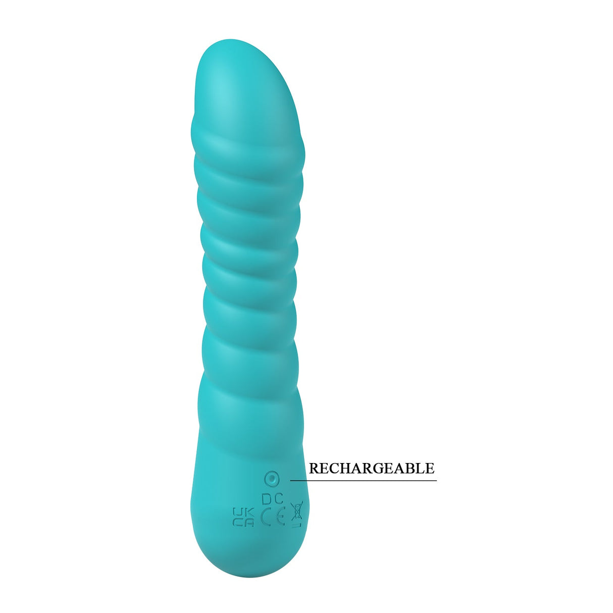 Party Up JAYLEI Rechargeable Silicone Vibrator – Teal, 7 Functions - VIBRATORS