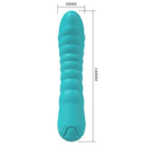 Party Up JAYLEI Rechargeable Silicone Vibrator – Teal, 7 Functions - VIBRATORS