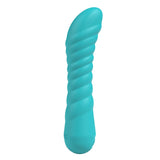 Party Up JAYLEI Rechargeable Silicone Vibrator – Teal, 7 Functions - VIBRATORS