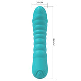 Party Up JAYLEI Rechargeable Silicone Vibrator – Teal, 7 Functions - VIBRATORS