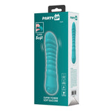 Party Up JAYLEI Rechargeable Silicone Vibrator – Teal, 7 Functions - VIBRATORS