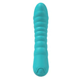 Party Up JAYLEI Rechargeable Silicone Vibrator – Teal, 7 Functions - VIBRATORS