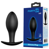 Party Up JEFF Silicone Plug - Black 8.5 cm - ANAL TOYS
