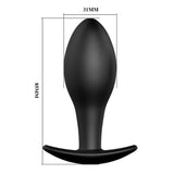 Party Up JEFF Silicone Plug - Black 8.5 cm - ANAL TOYS