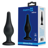 Party Up JEFFREY Butt Plug - Black 14 cm - ANAL TOYS