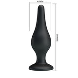 Party Up JEFFREY Butt Plug - Black 14 cm - ANAL TOYS