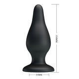 Party Up JEREMY Butt Plug - Black 15.4 cm - ANAL TOYS