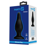 Party Up JEREMY Butt Plug - Black 15.4 cm - ANAL TOYS